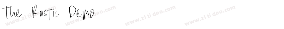 The-Rustic-Demo字体转换