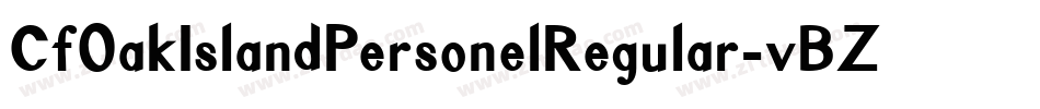 CfOakIslandPersonelRegular-vBZL字体转换