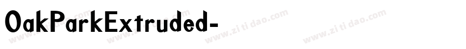OakParkExtruded字体转换