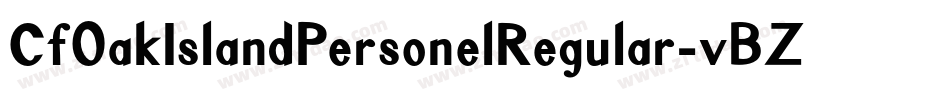 CfOakIslandPersonelRegular-vBZL字体转换