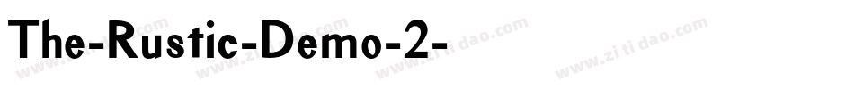 The-Rustic-Demo-2字体转换