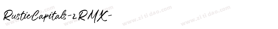 RusticCapitals-zRMX字体转换