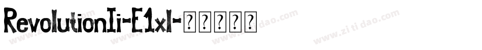 RevolutionIi-E1xl字体转换