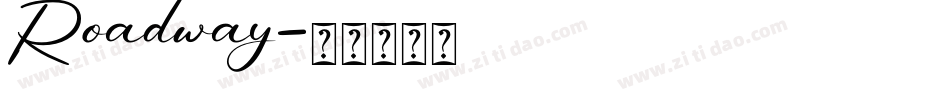 Roadway字体转换
