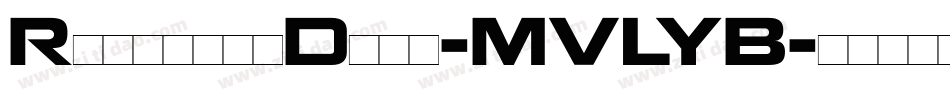 RallishaDemo-MVLYB字体转换
