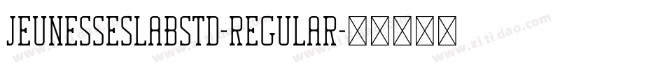 JeunesseSlabStd-Regular字体转换