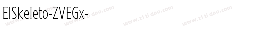 ElSkeleto-ZVEGx字体转换