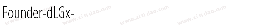 Founder-dLGx字体转换