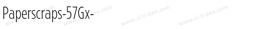 Paperscraps-57Gx字体转换