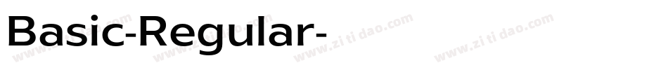 Basic-Regular字体转换