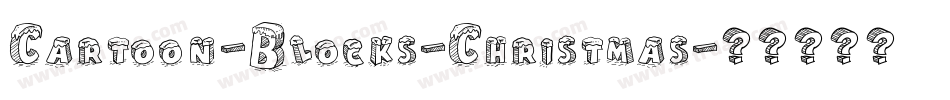 Cartoon-Blocks-Christmas字体转换