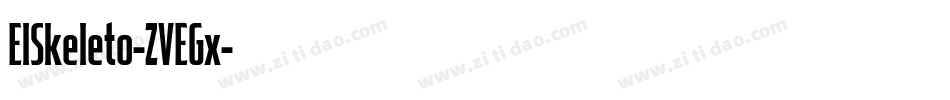 ElSkeleto-ZVEGx字体转换