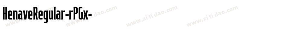 HenaveRegular-rPGx字体转换
