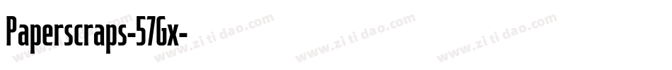 Paperscraps-57Gx字体转换