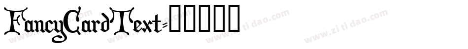 FancyCardText字体转换