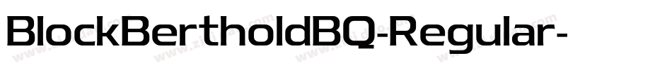 BlockBertholdBQ-Regular字体转换
