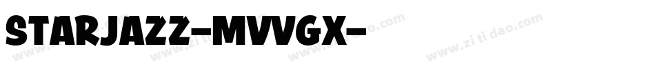 StarJazz-MVVGx字体转换