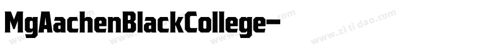 MgAachenBlackCollege字体转换