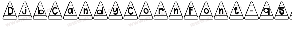 DjbCandyCornFont-q5R2字体转换
