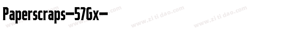 Paperscraps-57Gx字体转换
