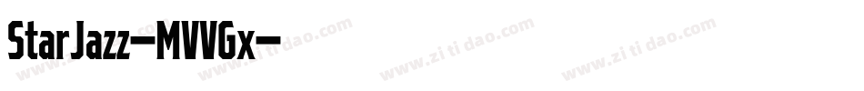 StarJazz-MVVGx字体转换