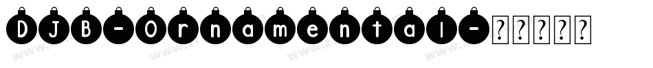 DJB-Ornamental字体转换