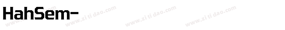 HahSem字体转换