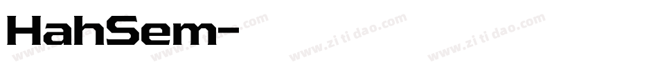 HahSem字体转换