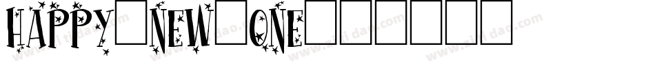 Happy-New-One字体转换