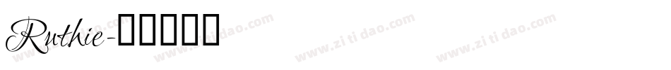 Ruthie字体转换