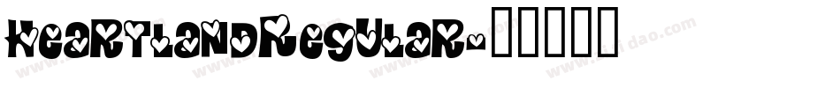 HeartlandRegular字体转换