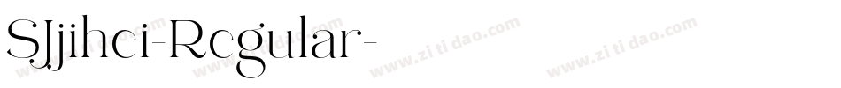 SJjihei-Regular字体转换