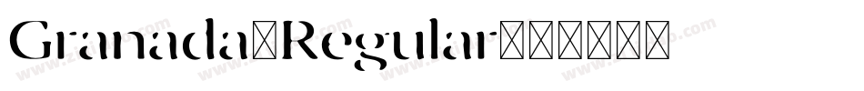 Granada-Regular字体转换