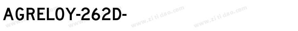 Agreloy-262d字体转换