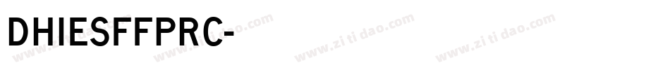DHieSffPRC字体转换