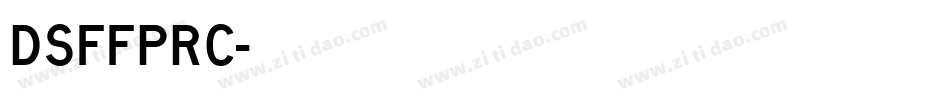 DSffPRC字体转换