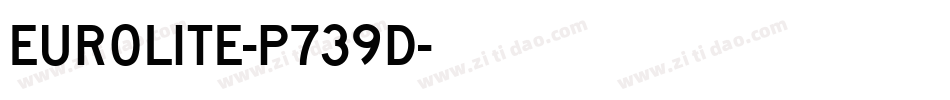 Eurolite-p739d字体转换