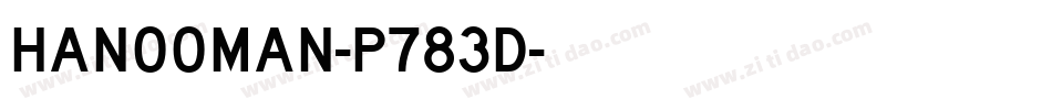 Hanooman-p783D字体转换