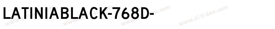 Latiniablack-768D字体转换