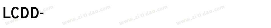 LcdD字体转换