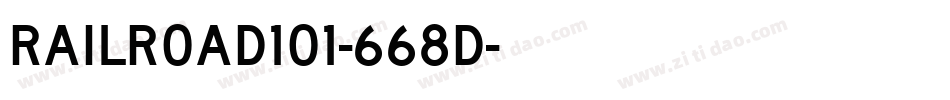 Railroad101-668D字体转换