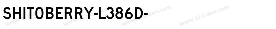 Shitoberry-L386D字体转换