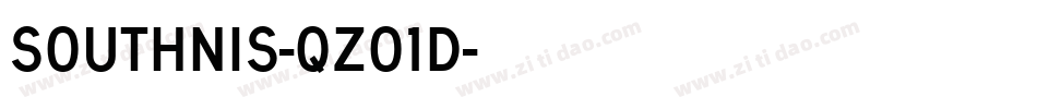 Southnis-qZ01d字体转换