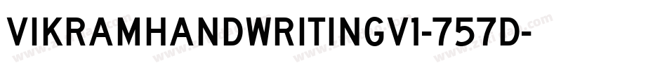VikramHandwritingV1-757D字体转换
