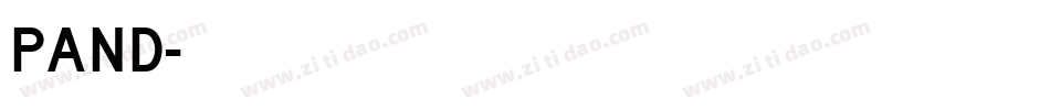 pand字体转换