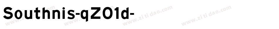 Southnis-qZ01d字体转换