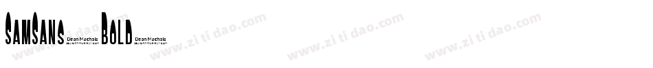 SamSans-Bold字体转换