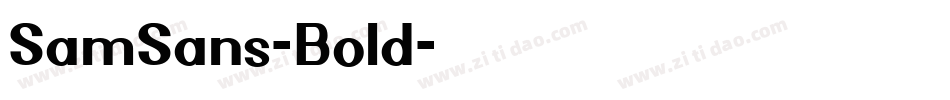 SamSans-Bold字体转换