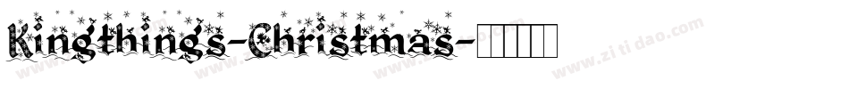 Kingthings-Christmas字体转换
