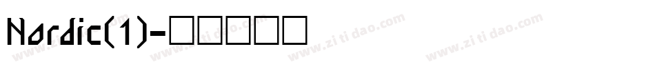 Nordic(1)字体转换